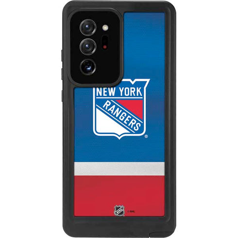 NHL New York Rangers Jersey Galaxy Note20 Ultra 5G Waterproof Case